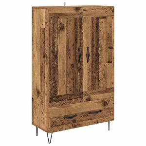 vidaXL Haut Armoire Bois Ancien 69,5 x 31 x 115 cm Bois d'ing&eacute;nierie