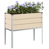 vidaXL Jardini&egrave;re Ivoire 100 x 45 x 90 cm Acier galvanis&eacute;