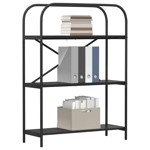vidaXL &Eacute;tag&egrave;re Ch&ecirc;ne noir 80 x 30 x 109 cm Bois d'ing&eacute;nierie