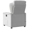vidaXL Fauteuil de massage inclinable gris nuage tissu