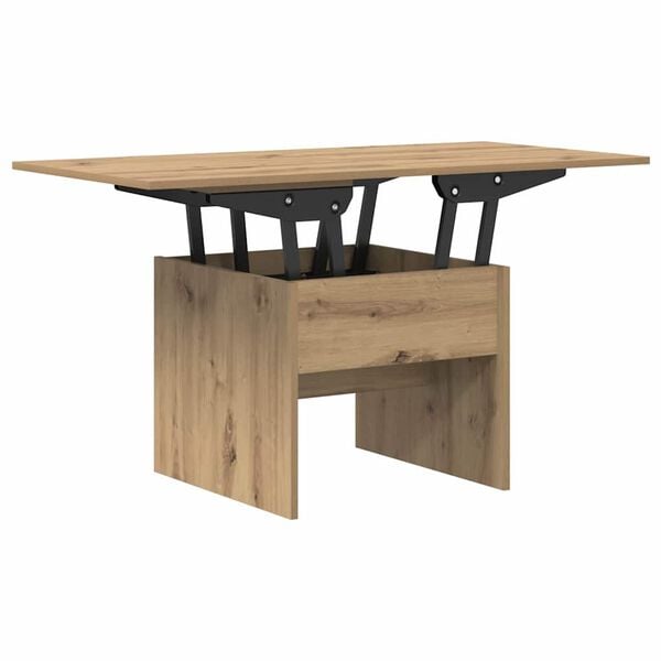 vidaXL Table basse Ch&ecirc;ne artisanal 55 x 54,5 x 45 cm Bois d'ing&eacute;nierie
