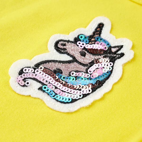 T-shirt pour enfants jaune vif 140