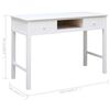 vidaXL Bureau Blanc 110 x 45 x 76 cm Bois