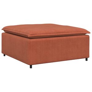vidaXL Repose-pieds modulaire pour canap&eacute; rouge orang&eacute; 100 x 100 x 48 cm