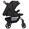 vidaXL Poussette pour b&eacute;b&eacute; 2-en-1 Anthracite Acier