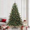 vidaXL Sapin de No&euml;l artificiel Vert 240 cm PVC, m&eacute;tal et plastique