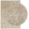 vidaXL Tapis ISTAN &agrave; poils longs aspect brillant beige 160x230 cm