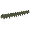 vidaXL Bordure de Pelouse 10 pcs 103 x 15 cm Acier Vert olive