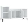 vidaXL Meuble TV Blanc 100x35x55 cm Bois d'ingénierie