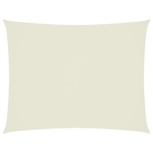 vidaXL Voile de parasol tissu oxford rectangulaire 6x8 m cr&egrave;me