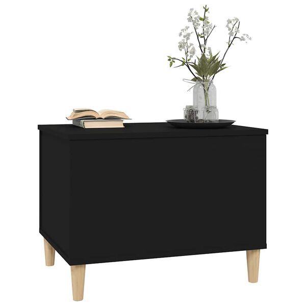 vidaXL Table basse Noir 60x44,5x45 cm Bois d'ingénierie