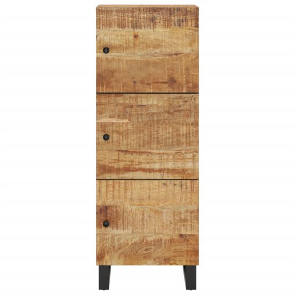 vidaXL Buffet avec 3 portes 40x33x110 cm bois massif manguier et fer
