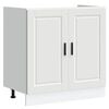 vidaXL Meuble sous &eacute;vier Porto 2 pcs Blanc Bois d'ing&eacute;nierie