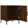 vidaXL Tables de chevet 2pcs ch&ecirc;ne marron 40x40x50cm bois d'ing&eacute;nierie