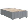 vidaXL Sommier &agrave; lattes de lit avec matelas Gris clair 120x200cm Tissu