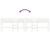 vidaXL Lit mezzanine d'enfants sans matelas avec &eacute;chelle 90x190 cm
