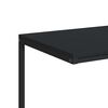 vidaXL Table d'appoint avec roues noir 55x35x70 cm bois d'ing&eacute;nierie