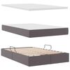 vidaXL Lit avec rangement et matelas avec matelas Gris 120 x 190 cm