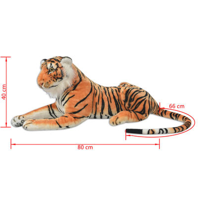 Grosse Peluche Tigre Longueur 183 cm