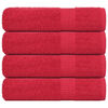 vidaXL Essuie-mains FROGN 4 pcs rouge 50x100 cm 360 g/m&sup2;