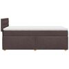 vidaXL Sommier &agrave; lattes de lit avec matelas Marron fonc&eacute; 90x200 cm