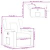 vidaXL Fauteuil inclinable &eacute;lectrique Cappuccino Similicuir
