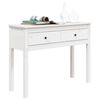 vidaXL Table console Blanc 100x35x75 cm Bois massif de pin