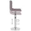 vidaXL Tabourets de bar lot de 2 taupe tissu