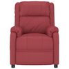 vidaXL Fauteuil de massage Rouge bordeaux Similicuir