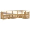 vidaXL Ensemble de canap&eacute;s d'ext&eacute;rieur 5 pc Blanc Bois d'Acacia Massif