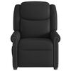 vidaXL Fauteuil inclinable Noir brillant Similicuir