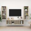 vidaXL Ensemble de meubles TV 3 pcs Ch&ecirc;ne sonoma Bois d'ing&eacute;nierie