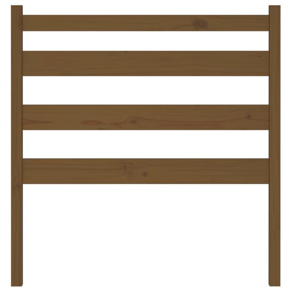 vidaXL T&ecirc;te de lit Marron miel 106x4x100 cm Bois massif de pin