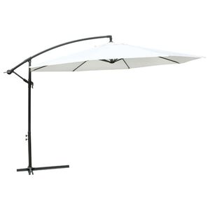 vidaXL Parasol Suspendu Blanc