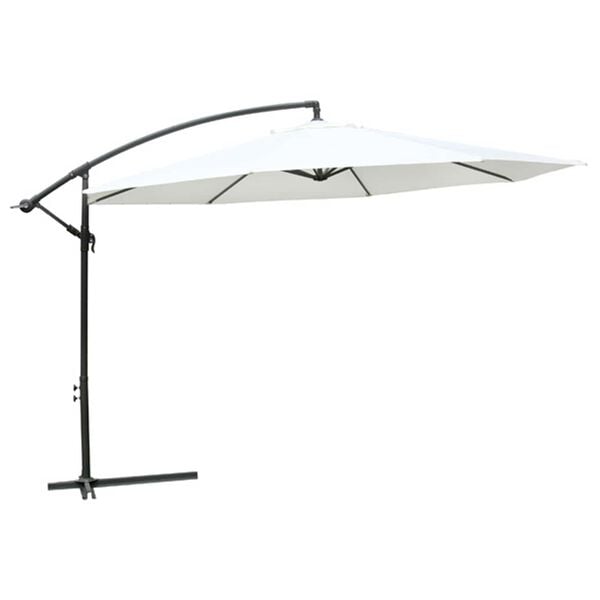vidaXL Parasol Suspendu Blanc