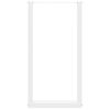 vidaXL Pieds de table de bar en U, 2 pi&egrave;ces, blanc, 40 x (90-91) cm, acier
