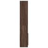 vidaXL Buffet haut chêne marron 92x33x180 cm bois d'ingénierie