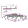 vidaXL Lit biblioth&egrave;que sans matelas blanc 120x200 cm bois massif