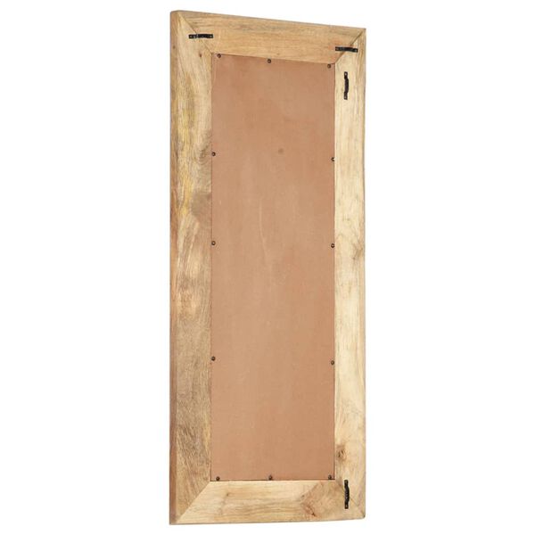vidaXL Miroir sculpt&eacute; &agrave; la main 110x50x2,5 cm bois de manguier solide