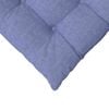 vidaXL Coussins de siège 2 pcs Bleu denim 40 x 40 x 6 cm tissu