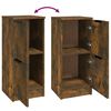 vidaXL Buffets 2 pcs Ch&ecirc;ne fum&eacute; 30x30x70 cm Bois d'ing&eacute;nierie