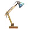 vidaXL Lampe de bureau industrielle Multicolore Ronde 23x18x95 cm E27