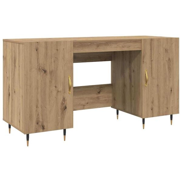 vidaXL Bureau ch&ecirc;ne artisanal 140 x 50 x 75 cm Bois d'ing&eacute;nierie