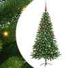 vidaXL Sapin de Noël avec 150 LED avec support Vert 150 cm PE