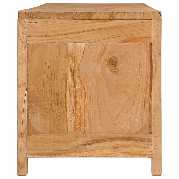 vidaXL Meuble TV 115x30x35 cm bois de teck massif