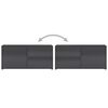 vidaXL Meuble TV Gris brillant 80x34x36 cm Bois d'ingénierie