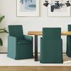 vidaXL Chaises de salle &agrave; manger 2 pcs Vert fonc&eacute; 57 x 67 x 95 cm