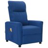 vidaXL Fauteuil électrique de massage Bleu Tissu
