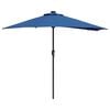 vidaXL Parasol de jardin Azur 294 x 150 x 223 cm Polyester et Acier