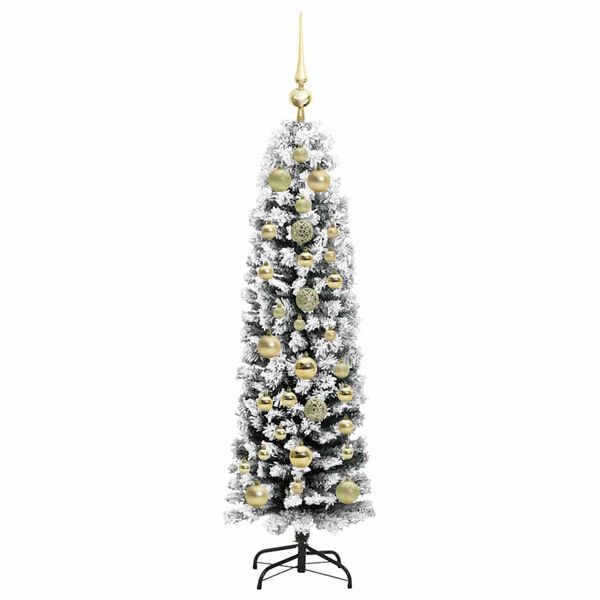 vidaXL Sapin de No&euml;l artificiel Vert 150 cm PVC et acier et plastique
